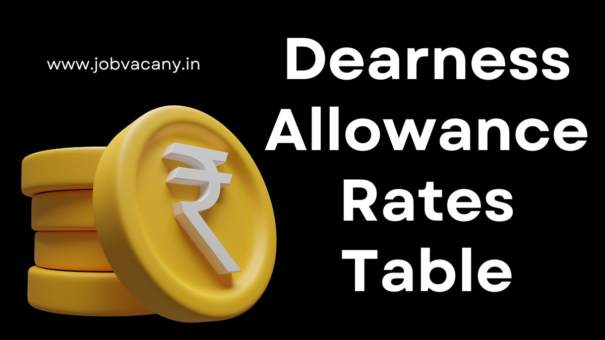 DA Rates Table