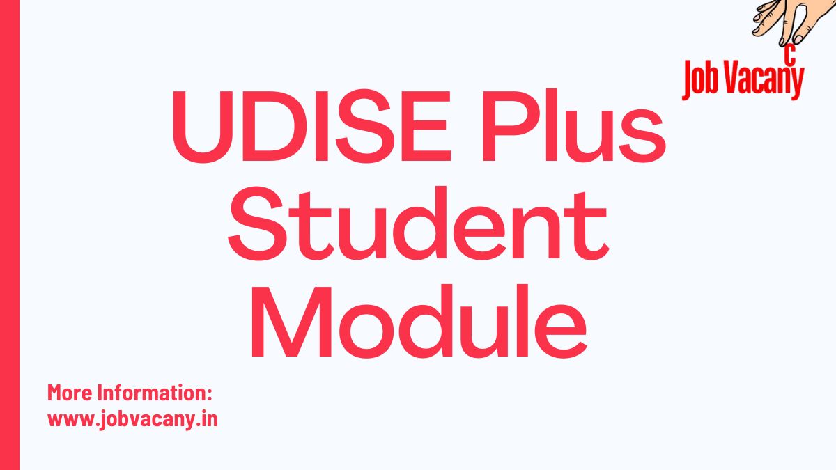 UDISE Plus Student Module