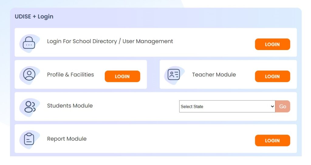 UDISE SDMS Portal Student Module Login